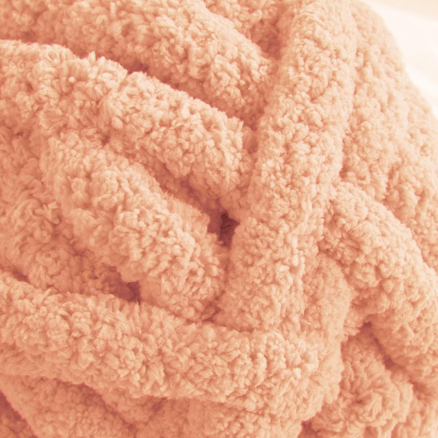 Handmade Chunky Knit Blanket – Super Soft Cozy Throw – Large Bulky Yarn Blanket for Couch, Bed, or Gift